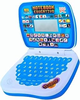 Notebook Infantil Bilingue Inglês Português Educativo Estudo (Masculino Sem Mouse)