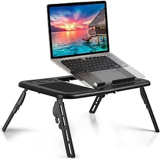 Suporte para Notebook com Cooler, Folding Laptop Table, Mesa para Notebook Suporte, Mesas Multifuncionais para Laptop, Sofa Bed Support Table, Mesa Dobrável para Laptop