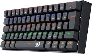 Teclado Mecânico 60% Redragon Lakshmi Rainbow K606R Switch Azul ABNT2