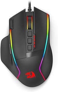 Mouse Gamer Redragon Swain RGB V2 Preto PAW3395 26000 DPI 9 Botões Programáveis M915-RGB V2