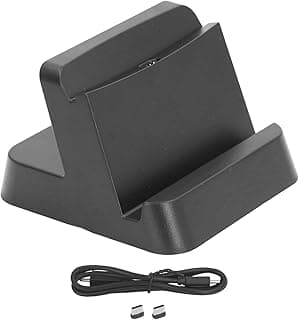 Base de carregamento para console de jogos Portal, estação de carregamento rápido, suporte de carregador portátil e seguro para casa e viagens (preto)