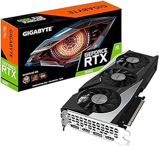 GIGABYTE Placa de vídeo GeForce RTX 3060 Gaming OC 12G (REV2.0), 3X ventiladores WINDFORCE 12GB 192-bit GDDR6, GV-N3060GAMING OC-12GD REV2.0
