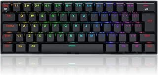 Redragon TECLADO MECANICO GAMER DRACONIC PRO RGB PRETO SWITCH AZUL ABNT2