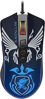 Mouse Gamer Redragon Harry Potter Cobra RGB Special Edition Corvinal Preto e Azul PMW3327 12400DPI HP-711R