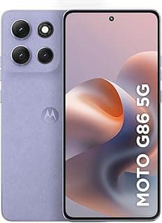 Smartphone Motorola Moto g86 5G - 512GB 12GB (8GB RAM+16GB Ram Boost) Tela 1.5K pOLED, 50MP Sony camera OIS Moto AI, videos em 4K, IP68 + IP69 - Lilas