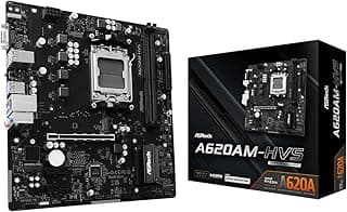 Placa Mãe Asrock A620AM-HVS (AM5/2xDDR5/HDMI/VGA/M.2/USB 3.2)