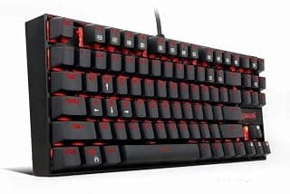 Redragon Teclado Mecânico Gamer Kumara ABNT2 LED Vermelho Single Color Switch Outemu Blue, UNICO, K552-2 PT-Blue
