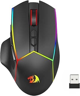 Mouse Gamer Redragon Axe Pro RGB Preto 8000 DPI M814RGB-PRO