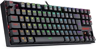 Teclado Magnético Gamer Redragon Kumara Pro V2 RGB Preto Switch Vermelho K552RGB-PRO (PT-RED) V2