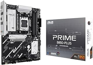 ASUS Prime B850-PLUS, Placa-Mãe ATX, Socket AM5, DDR5, PCIe 5.0, Ethernet 2.5Gb, USB Tipo-C 10Gbps, Suporte AMD Ryzen 9000
