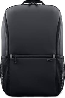Dell EcoLoop Mochila para Notebook 14–16", Material Reciclado Resistente à Água, 18L, Proteção 360º, Organizadores e Detalhes Refletivos para Uso Diário e Profissional, Sustentável, Preta – CP3724