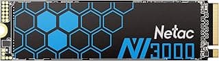 Netac Unidade de estado sólido interna NVMe PCIe Gen3x4 M.2 de 1 TB até 3.100 MB/s com dissipador de calor de alumínio de 300 TBW, construído para jogos