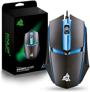 Mouse Gamer RGB com Fio USB 1200 DPI – Design Ergonômico Ambidestro para PC e Notebook – Ideal para Jogos e Uso Diário