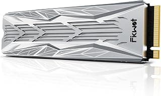 Fikwot FN990 1TB NVMe SSD M.2 2280 PCIe Gen4x4 com dissipador de calor RGB, até 7400 MB/s, 3D NAND TLC, unidade interna de estado sólido para jogos para PS5 e desktop