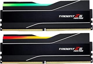 G.SKILL Trident Z5 Neo RGB Series DDR5 RAM (AMD Expo) 64GB (2x32GB) 6000MT/s CL30-40-40-96 1,40V Desktop Computer Memory U-DIMM - Preto fosco (F5-6000J3040G32GX2-TZ5NR)