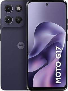 Smartphone Motorola Moto G17 4G - 128GB 12GB (4GB RAM + 8GB RAM Boost) camera 50MP Sony Lytia 600, tela FHD+ 60hz, bateria 5200 mAh - Roxo