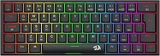 Redragon Teclado Mecânico Gamer Anivia Pro 60% RGB Bluetooth USB-C 2.4GHz Switch Marrom Low Profile ABNT2 Preto - K614RGB-PRO PT-Brown