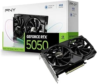 PNY GeForce RTX 5050 8GB Dual Fan GPU DLSS 4