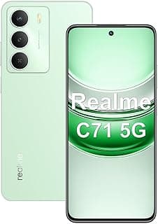 Realme C71 5G Smartphone 8GB RAM 256GB ROM Tela de 6.67" 120Hz, 5000mAh Batteria Octa Core Dual SIM (Verde)