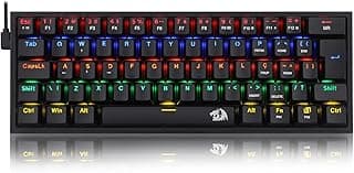 Redragon TECLADO MECANICO GAMER FIZZ RAINBOW PRETO SWITCH AZUL