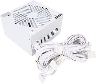 Cosiki Fonte de Alimentação de Computador de 600 W, Circuito de Controle de Temperatura Inteligente Fontes de Alimentação de Computador Com Ventilador de 12 Cm, Fonte de ATX para Computadores