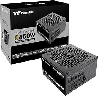 Thermaltake Fonte de alimentação padrão Toughpower GT 850W ATX 3.1; 80 Plus Gold Efficiency; Smart Zero Fan; conector PCIe 5.1 nativo de 450W; PS-TPT-0850FNFAGU-3; garantia de 5 anos