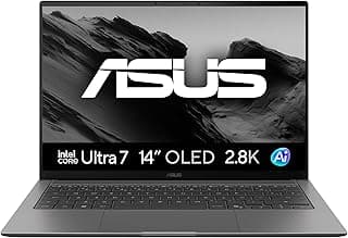 Notebook ASUS Zenbook S14, Intel Core Ultra 7, 16 GB, 512 GB, W11 Home, 14" OLED, Antrim Gray - UX5406AA-SU308W