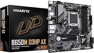 GIGABYTE B650M D3HP AX (rev. 1.0) AM5 LGA 1718 AMD B650 M-ATX DDR5, 2X PCIe 4.0 M.2, PCIe 4.0, USB 3.2 Gen2 Tipo-C, Wi-Fi 6E, LAN 2.5GbE
