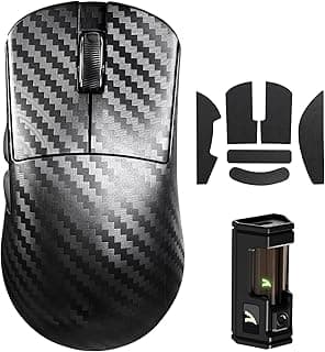 Mouse gamer sem fio ATTACK SHARK R11 Ultra 8K de fibra de carbono, sensor PAW3950 MAX, 49 g ultraleve, chip MCU nórdico 52840, 42.000 DPI, fita, com fio/BT/2,4 GHz, programável sem fio para PC/Mac