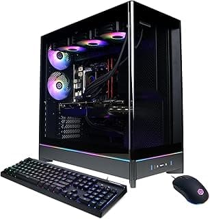 CyberPowerPC Gamer Supreme Gaming PC, AMD Ryzen 9 9950X, GeForce RTX 5090 32GB, 64GB DDR5, 4TB PCIe 4.0 SSD, WiFi Ready & Windows 11 Home (SLCAI5000A3)