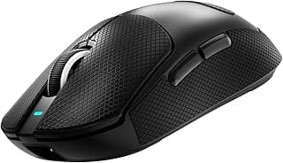 ATTACK SHARK X8 ULTRA Mouse com Fita Antiderrapante para Mãos Grandes, 55g SUPERLEVE, Sensor Gamer PixArt PAW3950MAX, Sem Fio BT/2.4G/Com Fio, DPI 42000, Bateria de 500mAh