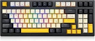 Teclado Gamer Mecânico ABNT2 Layout 85% USB com 13 Modos de Iluminação RGB, Switch Outemu Red/Blue, Compatível com PC, PS5 e Xbox