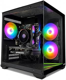 PC Gamer AMD Ryzen 5 5500, 16GB RAM DDR4 3200 MHz, NVME M.2 500GB, NVIDIA GeForce RTX 5060 8GB, Gabinete com 3 Fans RGB