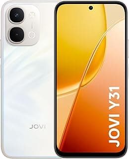 Smartphone JOVI Y31 256GB 8+8GB RAM Câmera 50MP Bateria 7200mAh - Branco Lírio