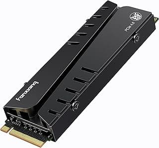 fanxiang S770 1TB PCIe 4.0 NVMe SSD M.2 2280 Unidade interna de estado sólido, configurar cache DRAM, com dissipador de calor, até 7300 MB/s, perfeitamente compatível com PS5