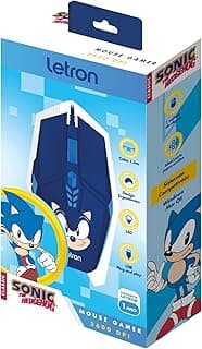 MOUSE GAMER RGB 6 BOTOES 3600 DPI SONIC LETRON