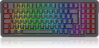 Teclado Mecânico Gamer Redragon Gloria RGB Preto 1800 Compact Gasket Mount Switch Marrom K664-RGB (PT-BROWN)