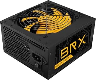 FONTE BRX ATX 550W AUTOMATICA AMARELA