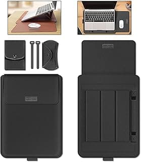 Capa Ergonômica para Notebook, 13-15,6 Polegadas, Mousepad Embutido e Elevação de Altura (Preto, 13-14 Pol)