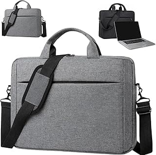 Pasta para Notebook até 15,6'' Impermeável com Bolso Frontal | Bolsa Executiva Unissex Com Alça de Mão e Ombro | Ideal Para Trabalho, Faculdade e Viagem