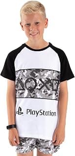 PlayStation Pijama masculino camuflado longo ou curto opções