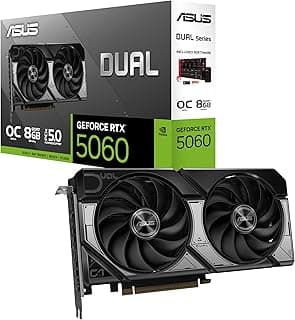 ASUS Placa de vídeo Dual GeForce RTX 5060 8GB GDDR7 OC Edition DUAL-RTX5060-O8G
