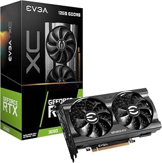 EVGA GeForce RTX 3060 XC Gaming, 12G-P5-3657-KR, 12GB GDDR6, ventilador duplo, placa traseira de metal