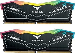 TEAMGROUP Módulo de memória RAM T-Force Delta RGB DDR5 Ram 32GB (2x16GB) 6000MHz PC5-48000 CL30 Desktop para chipset 600 série 700 XMP 3.0 pronto preto - FF3D532G6000HC30DC01