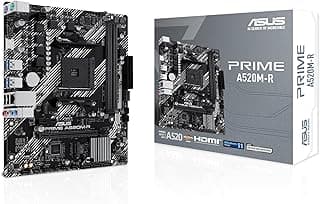 Asus PRIME A520M-R Placa Mãe AM4 DDR4 HDMI M.2 USB 3.2