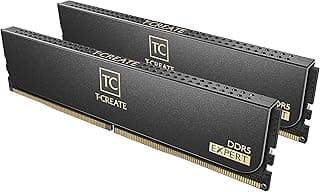 TEAMGROUP T-Create Expert Overclocking 10L DDR5 32GB Kit (2 x 16GB) 6000MHz (PC5-48000) CL38 Módulo de memória RAM de desktop - CTCED532G6000HC38ADC01