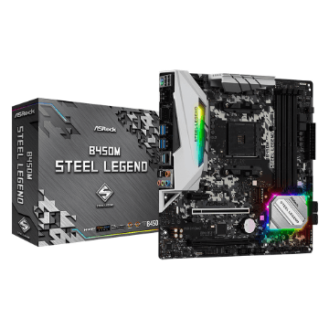 Placa Mae Amd Asrock B450m Steel Legend Am4 90-Mxb9y0-A0bayz