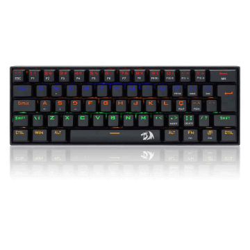 Teclado Gamer Mecanico Lakshmi Rainbow Preto Switch Vermelho K606r (Pt-Red)