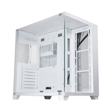 Gabinete Gamer K-Mex Ghost Shark White ATX, Full Tower, Sem Fonte, Sem Cooler - CG-W2J1