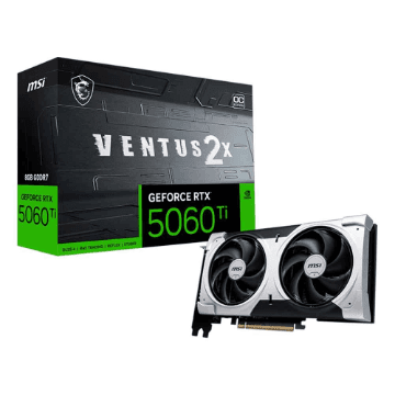 PLACA DE VIDEO MSI GEFORCE RTX 5060 TI VENTUS 2X OC PLUS 8GB GDDR7 128BITS 912-V536-024
